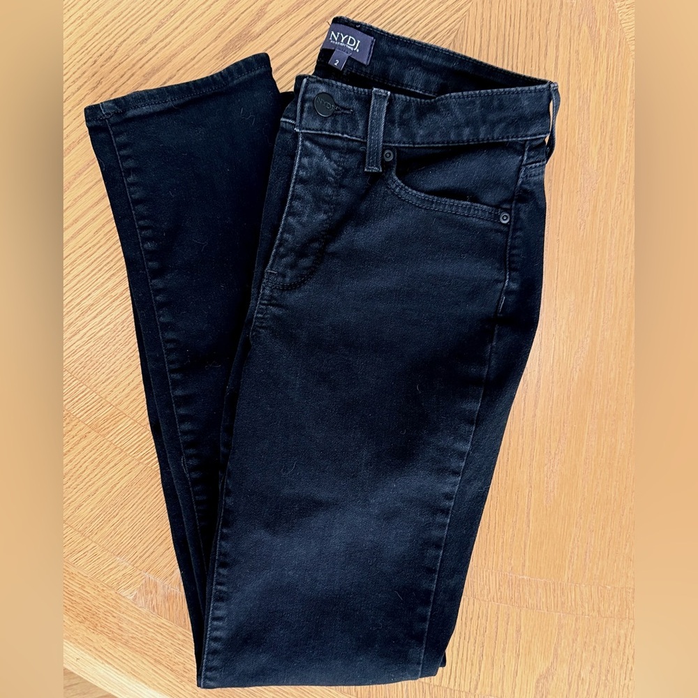 NYDJ Women's Black Sheri Slim Jeans Size 2